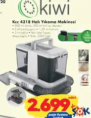 KİWİ KCC-4318 HALI YIKAMA MAKİNESİ fiyat ve kampanya bilgisi